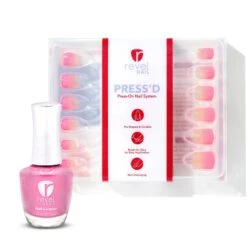 A Wink Of Pink Press-Ons + D522 Debutante Polish Bundle
