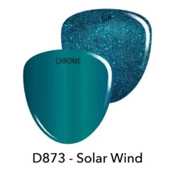 D873 Solar Wind Teal Glitter Polish + Dip Powder Set -Revel Nail Store combo sets d873 solar wind teal glitter polish dip powder set 35895876419782