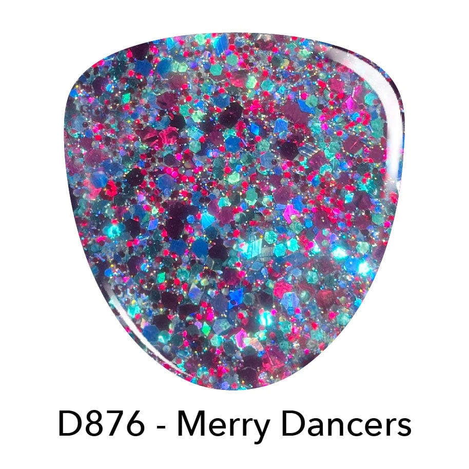 D876 Merry Dancers Glitter Polish + Dip Powder Set 4 D876 Merry Dancers Glitter Polish + Dip Powder Set - Image 2