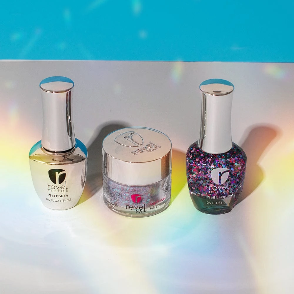 D876 Merry Dancers Glitter Polish + Dip Powder Set 3 D876 Merry Dancers Glitter Polish + Dip Powder Set