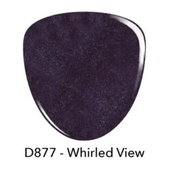D877 Whirled View Purple Shimmer Polish + Dip Powder Set -Revel Nail Store combo sets d877 whirled view purple shimmer polish dip powder set 35895891525830