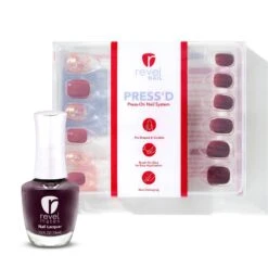 Wine Tasting Press-Ons + D368 Vamp Polish Bundle