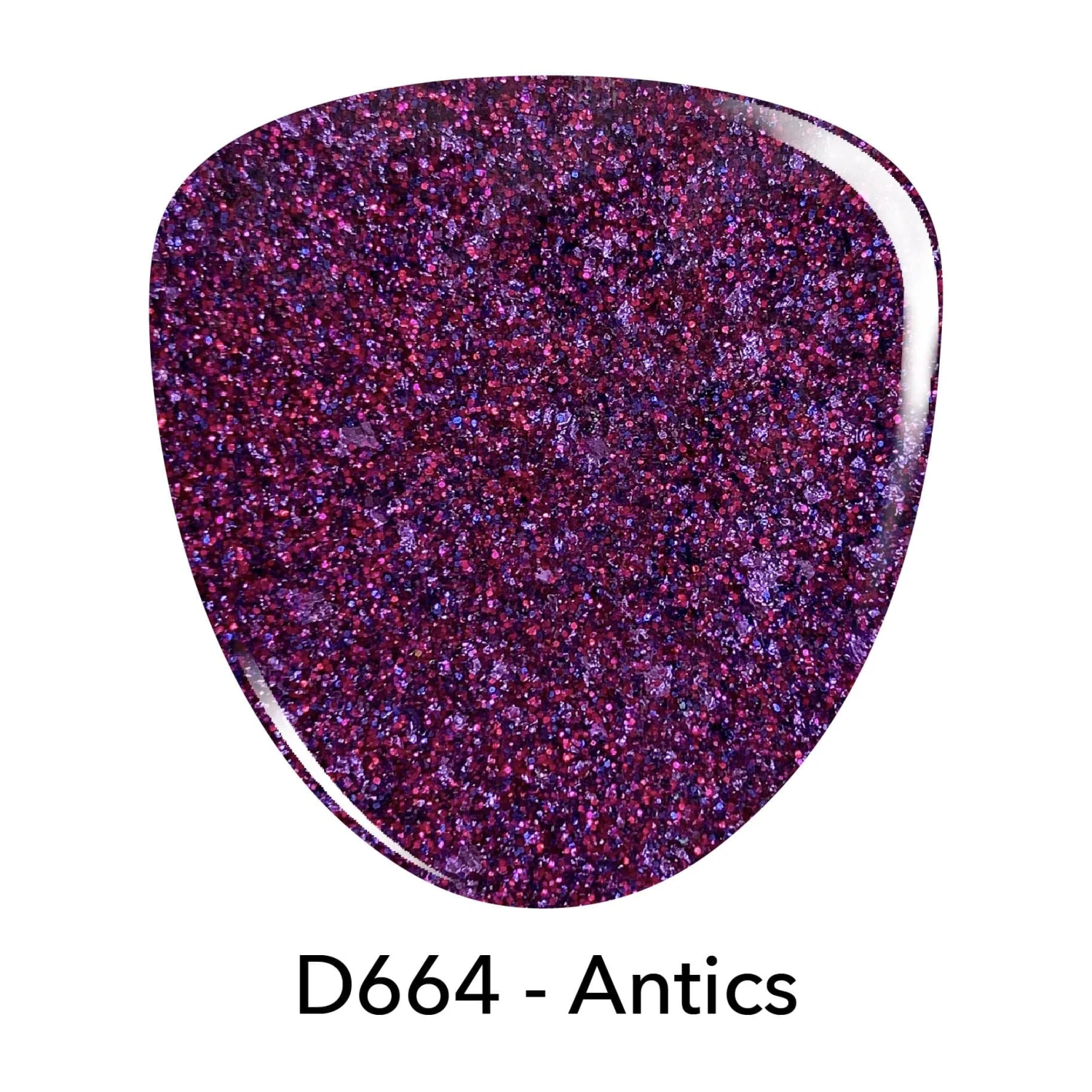 D664 Antics Purple Flake Dip Powder 4 D664 Antics Purple Flake Dip Powder - Image 2