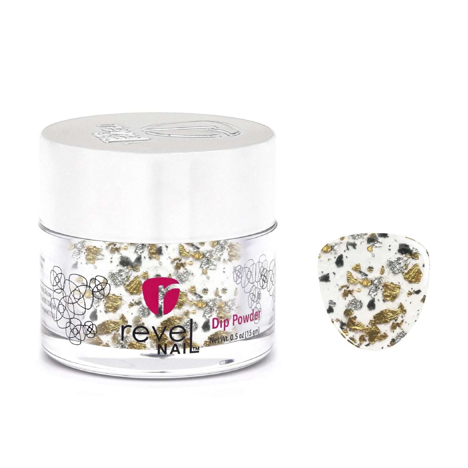 D1001 Superstar Gold Metallic Flake Dip Powder 3 D1001 Superstar Gold Metallic Flake Dip Powder