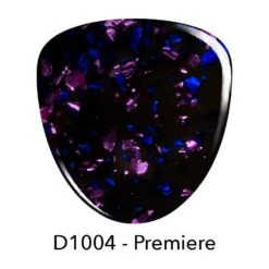 D1004 Premiere Black Metallic Flake Dip Powder -Revel Nail Store dip powder d1004 premiere black metallic flake dip powder 35973253890246
