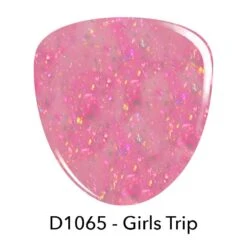 D1065 Girls Trip Pink Flake Dip Powder -Revel Nail Store dip powder d1065 girls trip pink flake dip powder 36263057162438