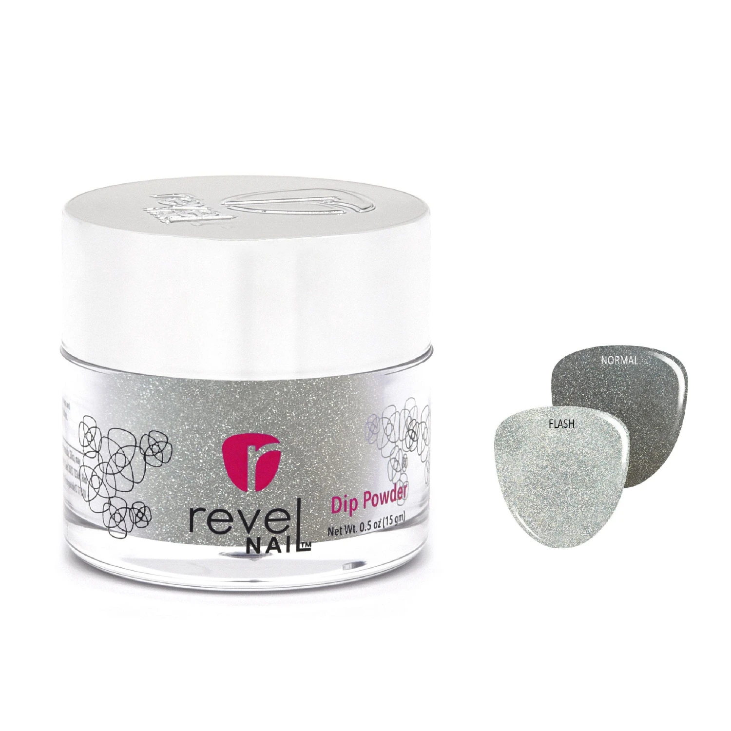 D1089 Diamond Jubilee Silver Glitter Dip Powder 3 D1089 Diamond Jubilee Silver Glitter Dip Powder