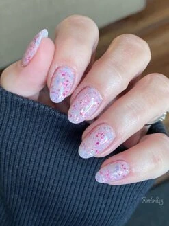 D818 Whimsy Wildflowers Pink Flake Dip Powder -Revel Nail Store dip powder d818 whimsy wildflowers 35699132694726
