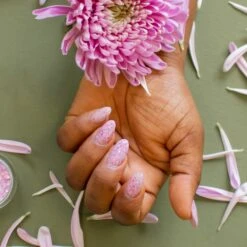 D818 Whimsy Wildflowers Pink Flake Dip Powder -Revel Nail Store dip powder d818 whimsy wildflowers 35703724507334