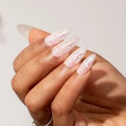 D991 Evermore White Glitter Dip Powder -Revel Nail Store dip powder d991 evermore white glitter dip powder 35988267434182