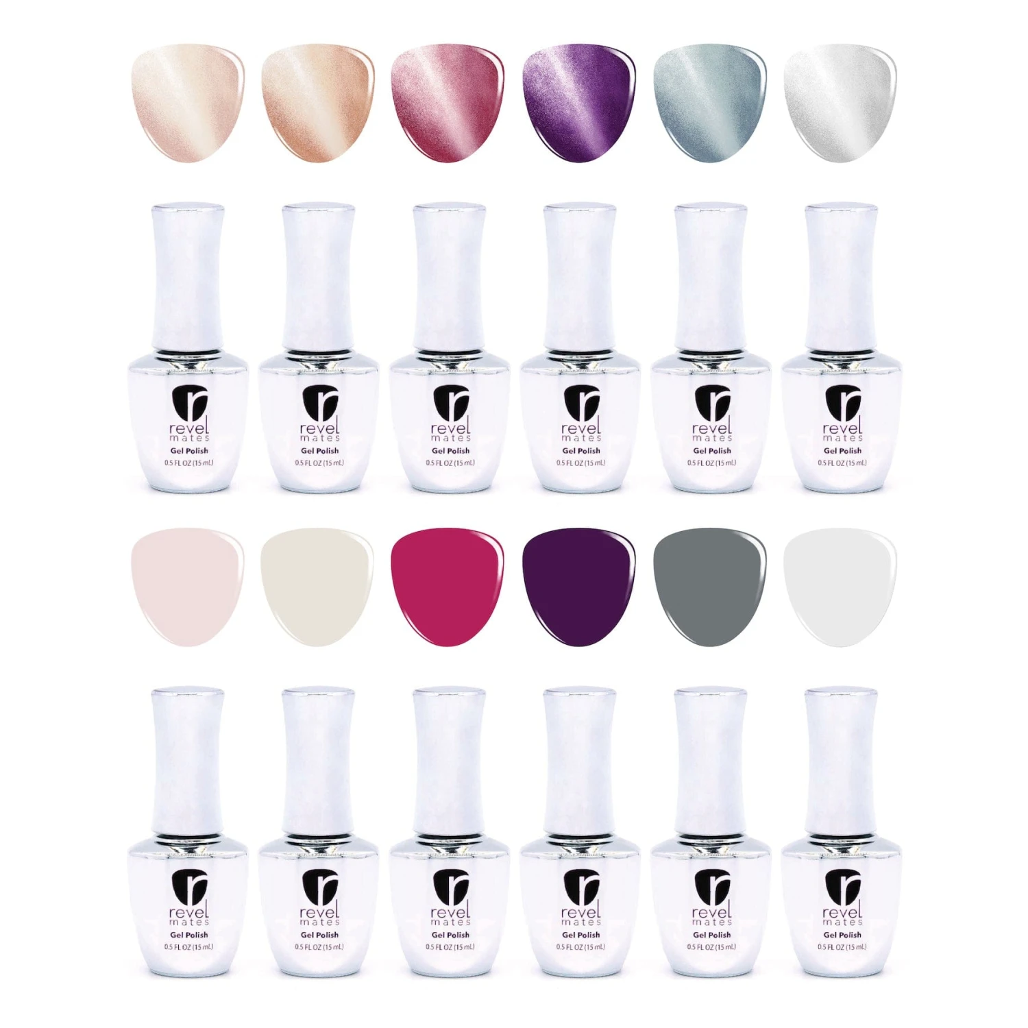 3D Cat Eye Magnetic + Matching Creme Gel Polish Set 3 3D Cat Eye Magnetic + Matching Creme Gel Polish Set