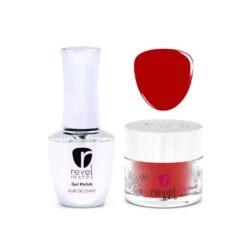 D246 Festival Red Crème Gel Polish + Dip Powder Set