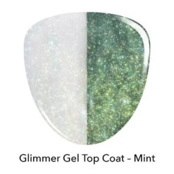 Mint Green Glimmer Gel Top Coat 9 Mint Green Glimmer Gel Top Coat -Revel Nail Store gel polish mint green glimmer gel top coat 35554343813318