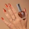 P829 Red Rocks Orange Shimmer Nail Polish -Revel Nail Store nail polish p829 red rocks orange shimmer nail polish 35744973324486