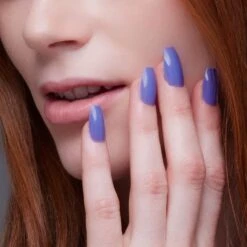 Amthyest Aura | Gloss Medium Coffin Press-On Nails