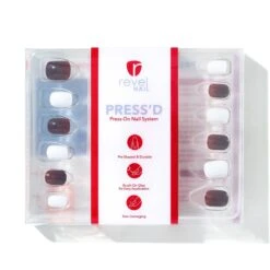 Cafe Au Lait | Gloss Short Square Press-On Nails -Revel Nail Store press ons cafe au lait gloss short square press on nails 35340534055110