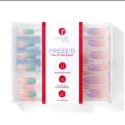 Desert Sky | Gloss Extra Long Coffin Press-On Nails -Revel Nail Store press ons desert sky gloss extra long coffin press on nails 35340564562118