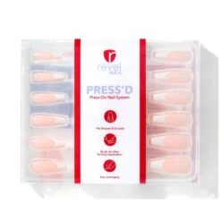French Tipped Off | Gloss Extra Long Coffin Press-On Nails -Revel Nail Store press ons french tipped off gloss extra long coffin press on nails 35340570362054