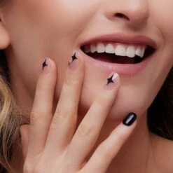 Midnight Mistress | Gloss Short Square Press-On Nails