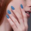 Steelin' Blue | Matte Medium Coffin Press-On Nails -Revel Nail Store press ons steelin blue matte medium coffin press on nails 35442018189510