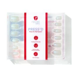 Sugar Glaze | Gloss Short Square Press-On Nails -Revel Nail Store press ons sugar glaze gloss short square press on nails 35340809863366