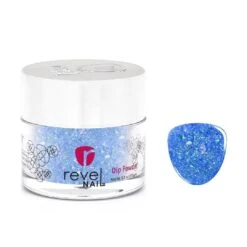 D464 Elsa Blue Glitter Dip Powder