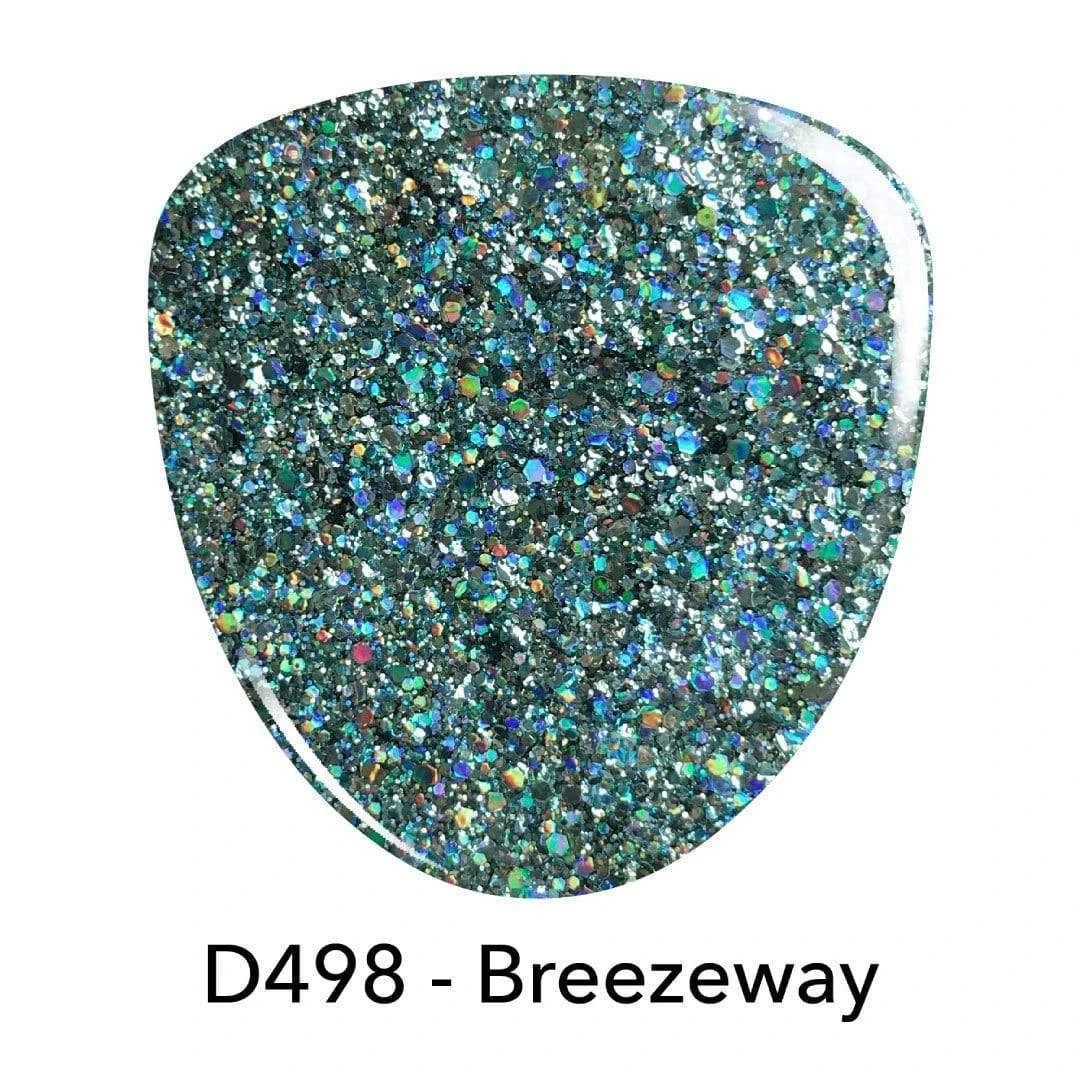 D498 Breezeway Blue Glitter Dip Powder 4 D498 Breezeway Blue Glitter Dip Powder - Image 2