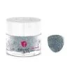 D511 Ash Silver Glitter Dip Powder