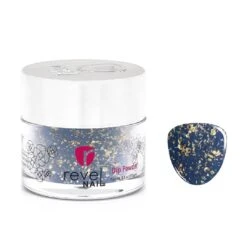D563 Reflect Blue Flake Dip Powder