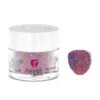 D566 Gore-geous Purple Orange Glitter Dip Powder -Revel Nail Store revel nail dip powder d566 gore geous 32462723383494