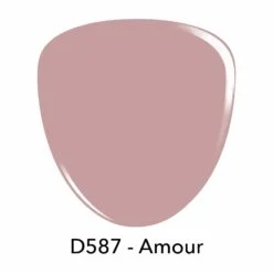 D587 Amour Pink Crème Dip Powder -Revel Nail Store revel nail dip powder d587 amour 23549678813382
