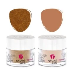 D743 Radiate + D576 Sahara 0.5 OZ -Revel Nail Store revel nail dip powder d743 radiate d576 sahara 0 5 oz 34122611851462