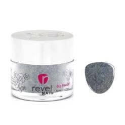 D85 Fascinated Blue Glitter Dip Powder