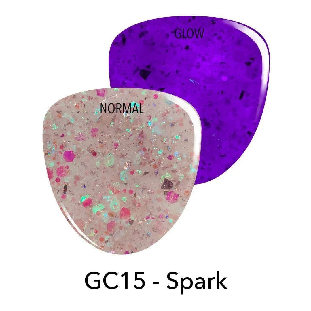 GC15 Spark Pink Glow Dip Powder 4 GC15 Spark Pink Glow Dip Powder - Image 2