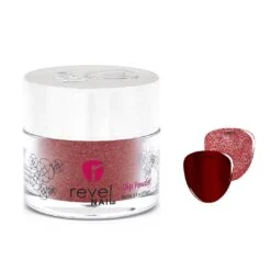 MR6 Supreme Red Glitter Dip Powder