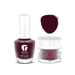D252 Roister Red Crème Nail Polish + Dip Powder Set