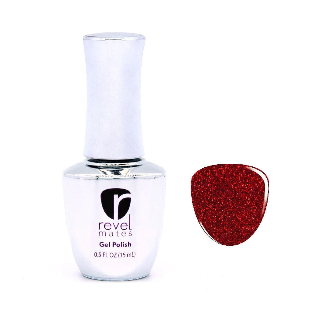 G135 Infatuated Red Glitter Gel Polish 3 G135 Infatuated Red Glitter Gel Polish